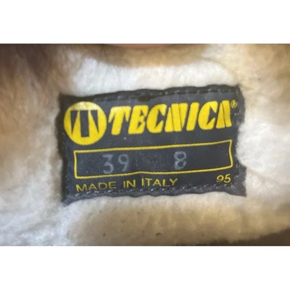 VTG 90s Tecnica Skandia Fur Apres Ski Mukluk Boots Italy Goat Hair Women 8 EU 39